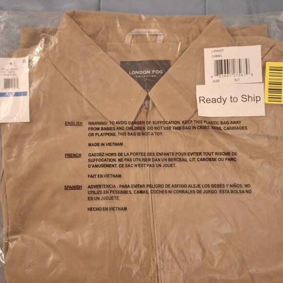 London Fog Men's Big & Tall Golf Jacket - Picture 2 of 4